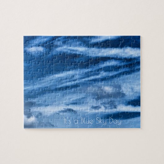 Een blauwe dag in de hemel legpuzzel (Horizontaal)
