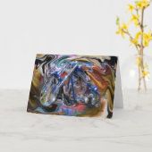 Een blauwe droom kaart (Gele Bloem)