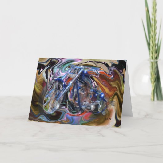 Een blauwe droom kaart (Voorkant)