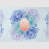 Een blauwe en roze paasseriereeks ontwerp #2 tissuepapier (Voorkant)