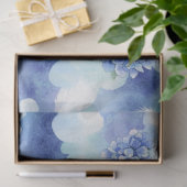 Een blauwe en roze paasseriereeks ontwerp #4 tissuepapier (Geschenk)