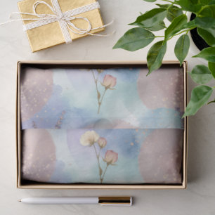 Een blauwe en roze Pasen serie ontwerp #7 Tissuepapier