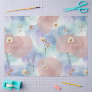 Een blauwe en roze Pasenserie ontwerp #6 Tissuepapier