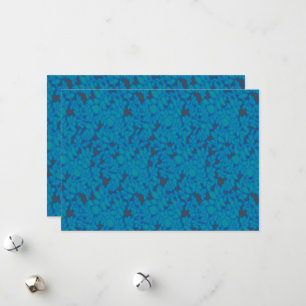 Een blauwe en zwarte achtergrond met een patroon feestdagenkaart