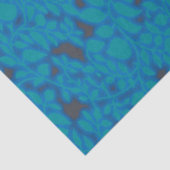 Een blauwe en zwarte achtergrond met een patroon tissuepapier (Detail)