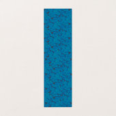 Een blauwe en zwarte achtergrond met een patroon visitekaartje (Buitenkant ongevouwen)