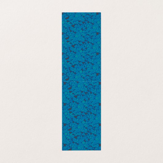 Een blauwe en zwarte achtergrond met een patroon visitekaartje (Buitenkant ongevouwen)