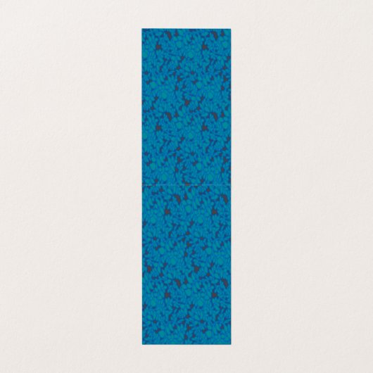 Een blauwe en zwarte achtergrond met een patroon visitekaartje (Binnenkant ongevouwen)