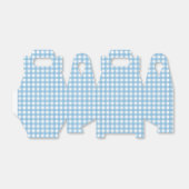 Een blauwe Gingham Birthday.. Bedankdoosjes (Uitgevouwen)