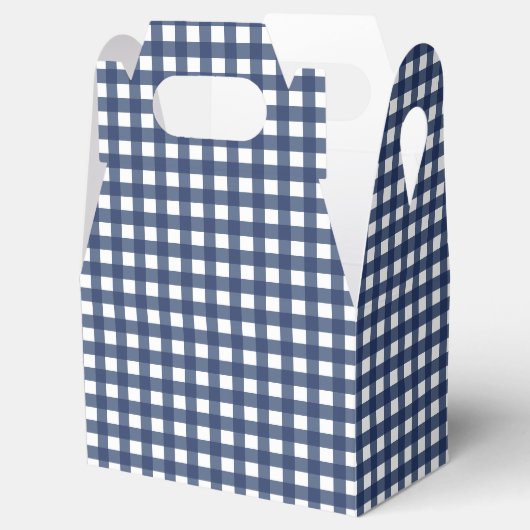 Een blauwe Gingham Birthday.. Bedankdoosjes (Geopend)