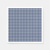 Een blauwe Gingham Birthday.. Servet (Voorkant)