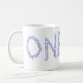 Een blauwe glitter jongen moderne 1e verjaardag koffiemok