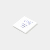 Een blauwe glitter jongen moderne 1e verjaardag post-it® notes (Schuin)