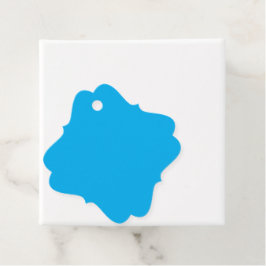 Een blauwe lucht met een vliegtuig bedankjes labels