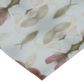 Een blauwe met bruine tafelloper (Hoek)