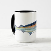 Een blauwe mok (Voorkant links)