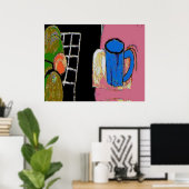 Eén blauwe Mok Poster (Thuiskantoor)