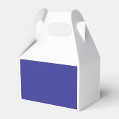 Een blauwe muur met een klok bedankdoosjes (Achterkant)