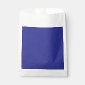 Een blauwe muur met een klok bedankzakje (Voorkant)