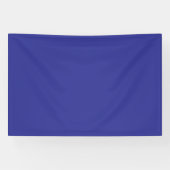 Een blauwe muur met een klok spandoek (Horizontaal)