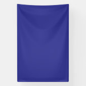 Een blauwe muur met een klok spandoek (Verticaal)