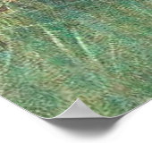 Een blauwe pekel en witte peper met kuikens poster (Hoek)