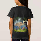 Een blauwe reiger t-shirt (Achterkant)