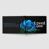 Een blauwe Roos Memorial Service Gastenboek (Volledig)