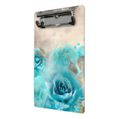 Een Blauwe Shabby Chic Ephemera Design Serie 7 Mini Klembord (Angled2)