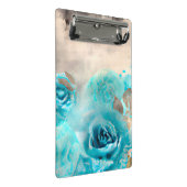 Een Blauwe Shabby Chic Ephemera Design Serie 7 Mini Klembord (Schuin)