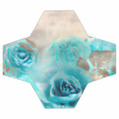 Een Blauwe Shabby Chic Ephemera Design Serie 7 Voetbal (Enkel)