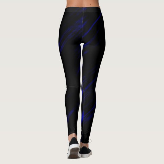 Een blauwe streep leggings (Achterkant)