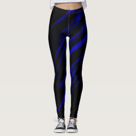 Een blauwe streep leggings