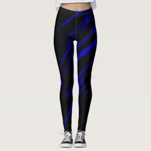 Een blauwe streep leggings