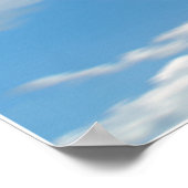 Een blauwe streep poster (Hoek)