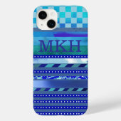 een blauwe suggestie Case-Mate iPhone case (Achterkant)
