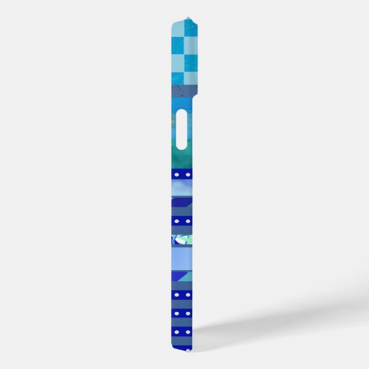 een blauwe suggestie Case-Mate iPhone case (Achterkant / Rechts)