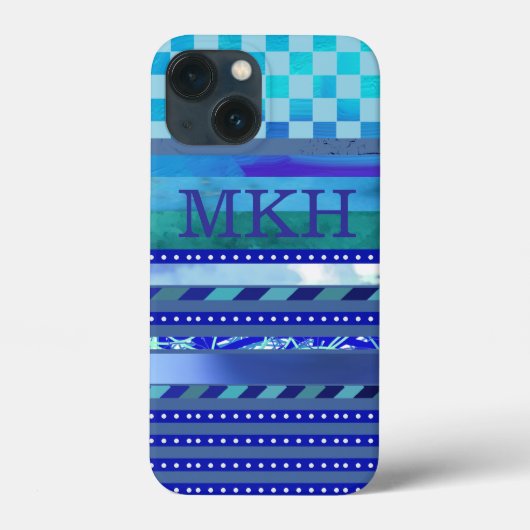 een blauwe suggestie Case-Mate iPhone case (Achterkant)