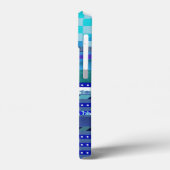 een blauwe suggestie Case-Mate iPhone case (Achterkant / Links)
