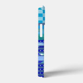 een blauwe suggestie Case-Mate iPhone case (Achterkant / Rechts)