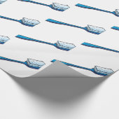 Een blauwe tandenborstel cadeaupapier (Hoek)