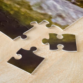 Een blauwe tit in het bad legpuzzel (Zijkant)