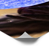 Eén blauwe ventilator poster (Hoek)