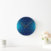 Een blauwe verloop wandklok met concentrische  (Huis)