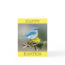 Een Blauwe Vogel in de Lente