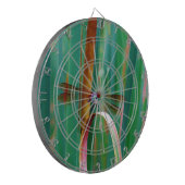 Een blauwgroen eyed Dragonfly met staarten Dartbord (Voorkant Links)