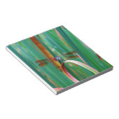 Een blauwgroen eyed Dragonfly met staarten Notitieblok (Schuin)