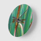 Een blauwgroen eyed Dragonfly met staarten Ronde Klok (Hoek)