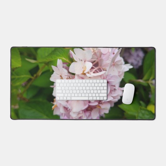 Een Bleek roze Uitzicht Bureaumat (Keyboard & Muis)