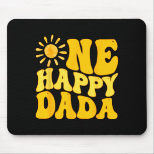 Eén blije Dada van de verjaardag eerste reis rond Muismat